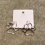 Gold Paw Earring