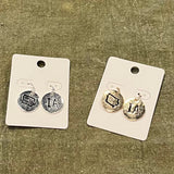 Round Iowa Earring