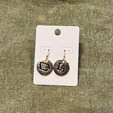 Round Iowa Earring