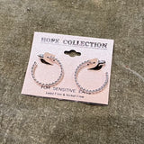 Whitney Silver Hoop Earring