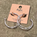 Leyla Silver Twisted Hoop Earring