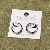 Silver Mikayla Small Hoop Earring