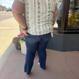 Plus Mid Rise Cropped Mini Bootcut Vervet Jeans