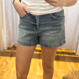 Mica High Rise Trouser Hem Shorts