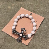 White/Cross Western Bracelet
