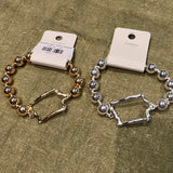 Beaded Iowa Outline Bracelet