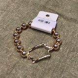 Beaded Iowa Outline Bracelet