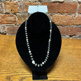 Mary Christine White/Grey Beaded Necklace