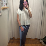 Satin Midi Skirt