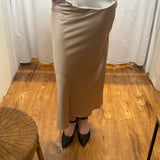 Satin Midi Skirt