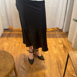 Satin Midi Skirt