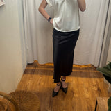Satin Midi Skirt