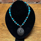 Sydney Western Aqua Beaded Necklace
