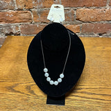 Ariel Silver Pearl Necklace/Earring Set