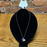 Americana Heart Necklace/Earring Set