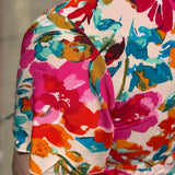 Plus Floral Butterfly Sleeve Dress