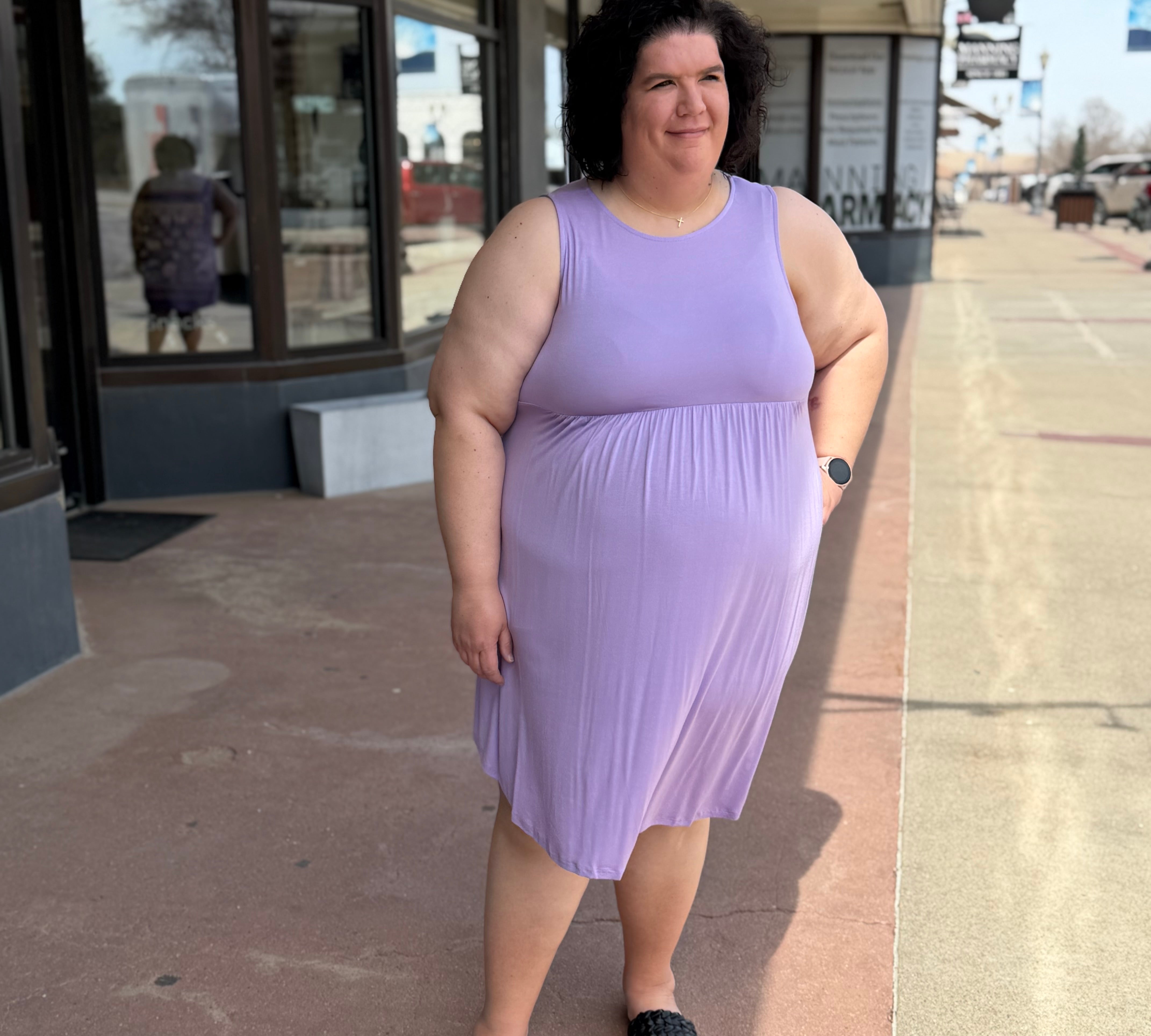 Plus Jersey Short Swing Dress