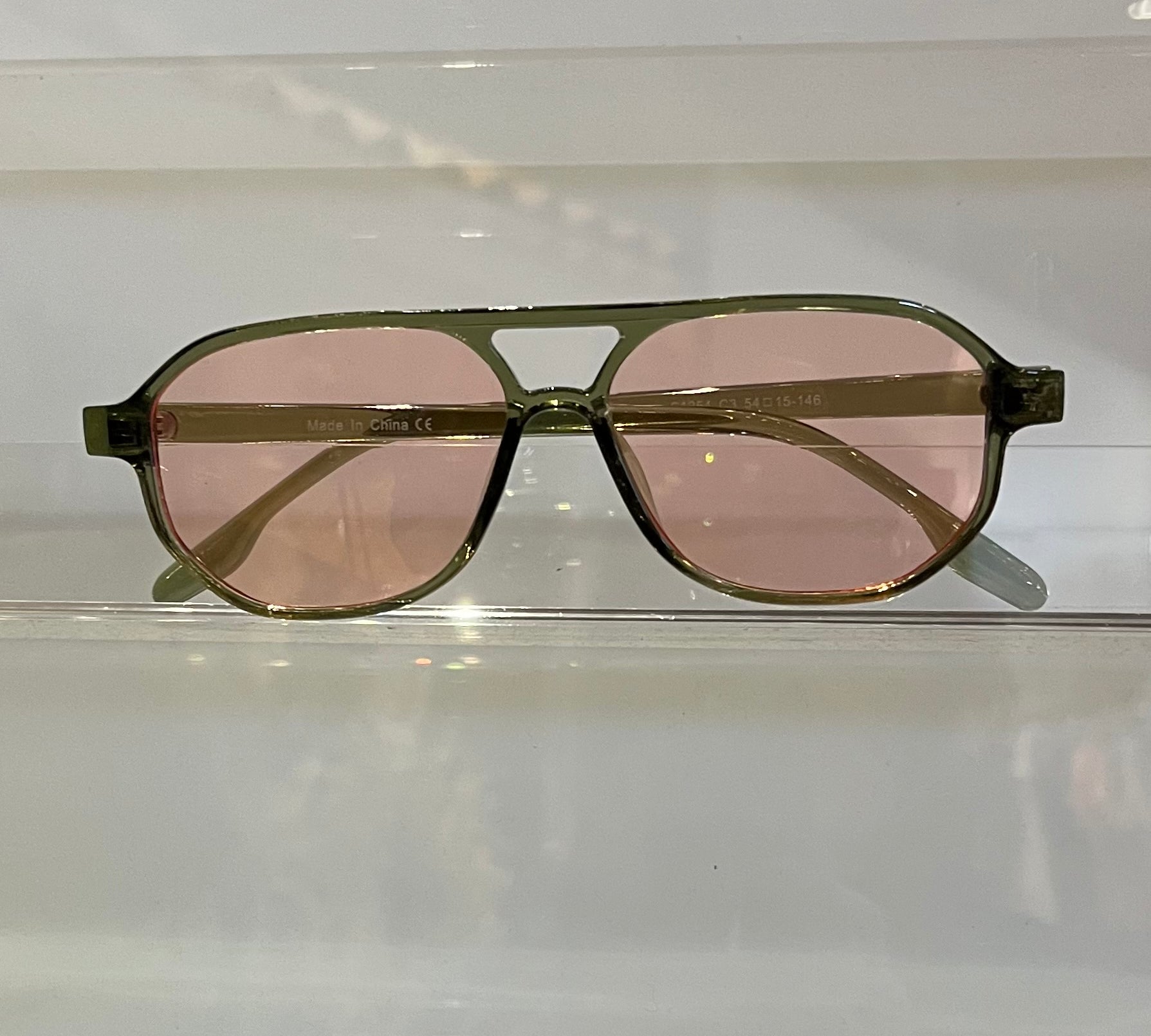 Retro Trendy Aviator Sunglasses