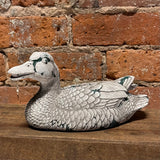 Rustic Whitewash Mallard Duck