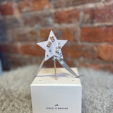 Mini Pearlie Initial Star Earring Set