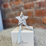 Mini Pearlie Initial Star Earring Set