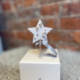 Mini Pearlie Initial Star Earring Set