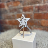 Mini Pearlie Initial Star Earring Set