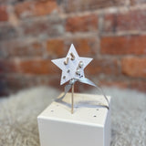 Mini Pearlie Initial Star Earring Set