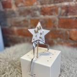 Mini Pearlie Initial Star Earring Set