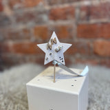Mini Pearlie Initial Star Earring Set