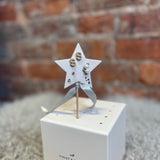 Mini Pearlie Initial Star Earring Set