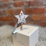 Mini Pearlie Initial Star Earring Set