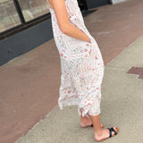 Smocked Spaghetti Strap Tiered Maxi Dress