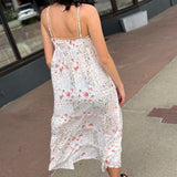 Smocked Spaghetti Strap Tiered Maxi Dress