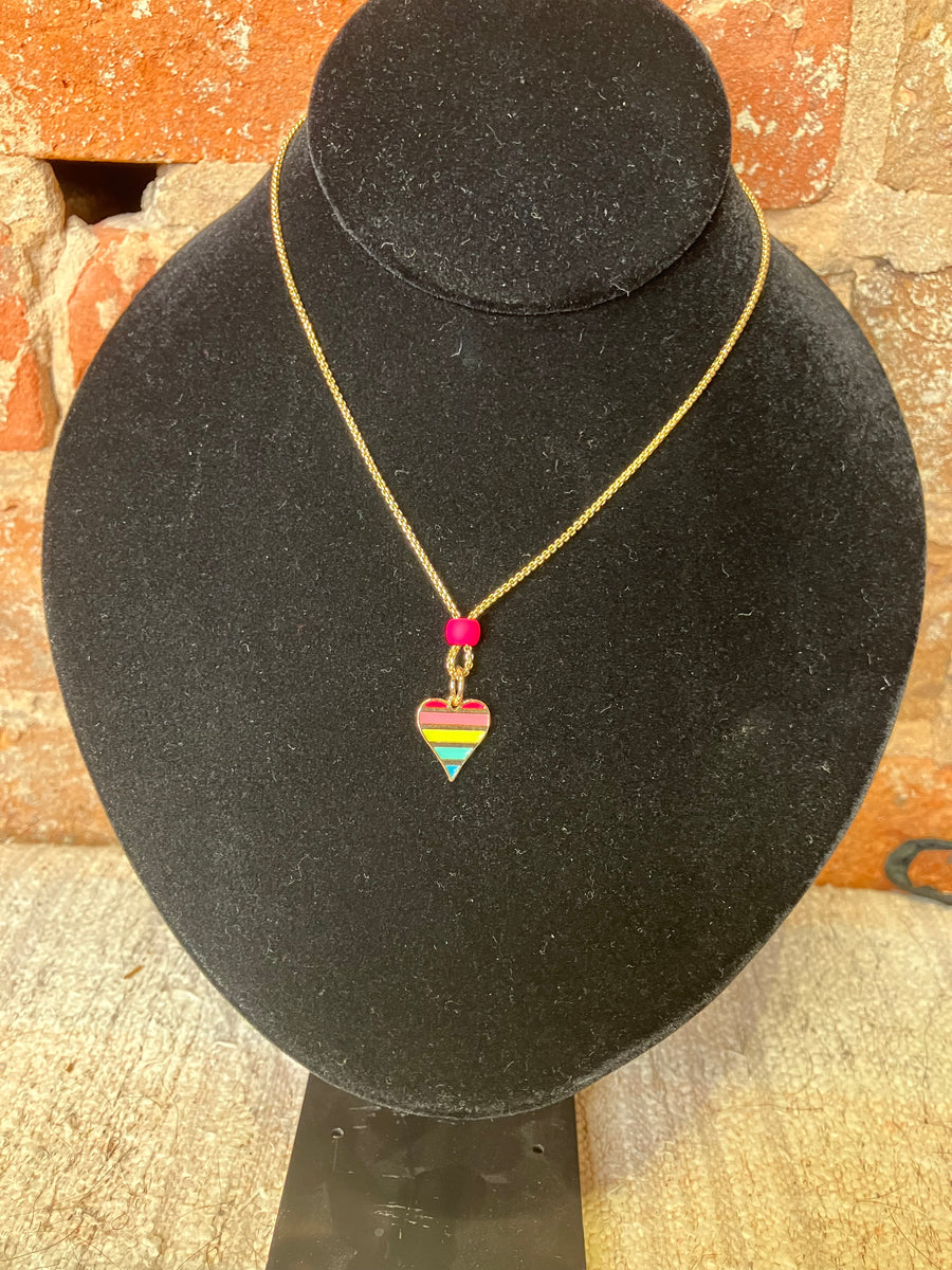 Kids Colorful Necklace w/Pendant