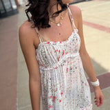 Smocked Spaghetti Strap Tiered Maxi Dress