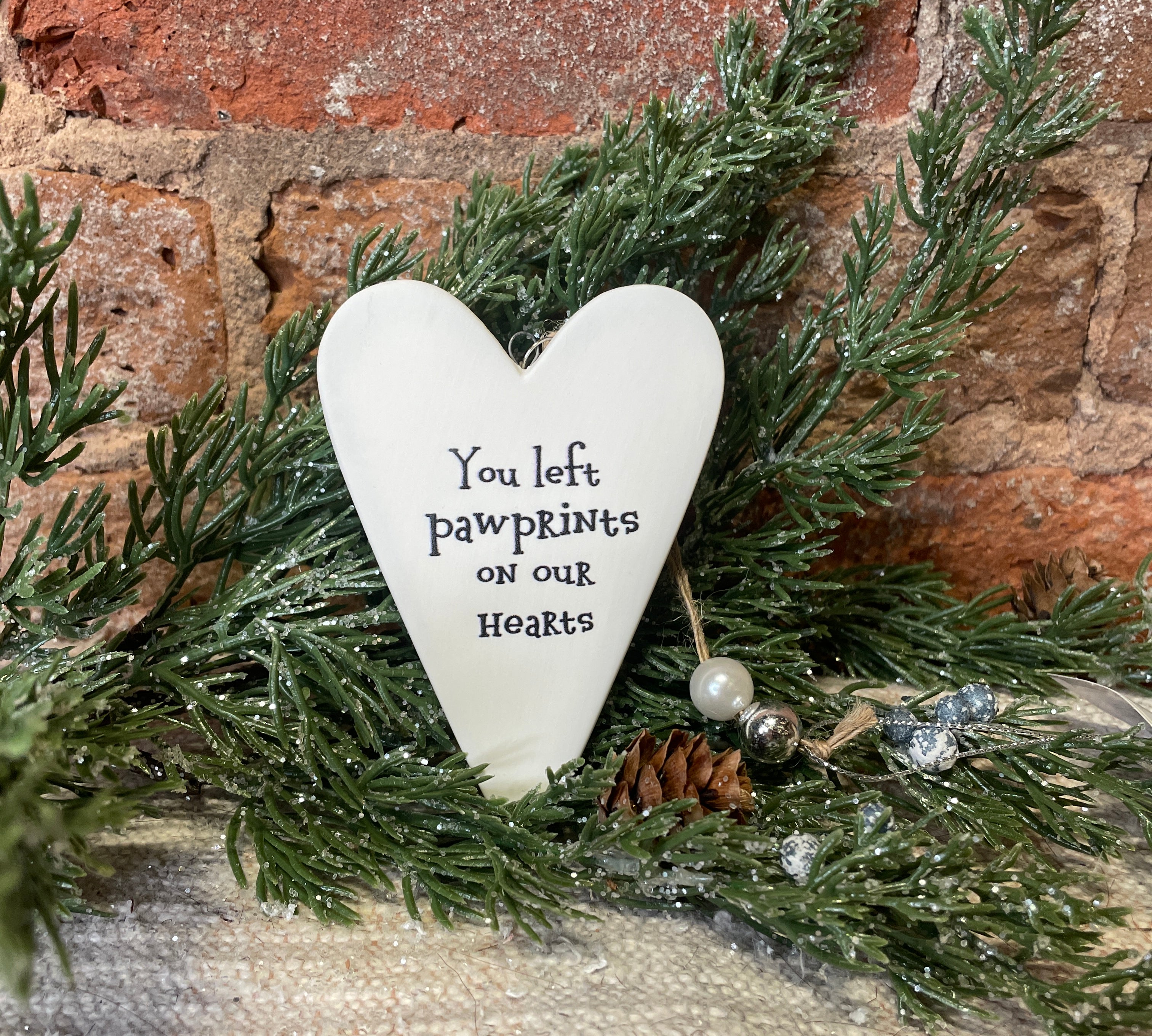 Pet Heart w/ Charm Orn 4.25”