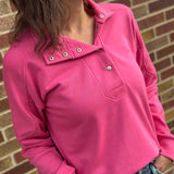 French Terry Snap Front Placket