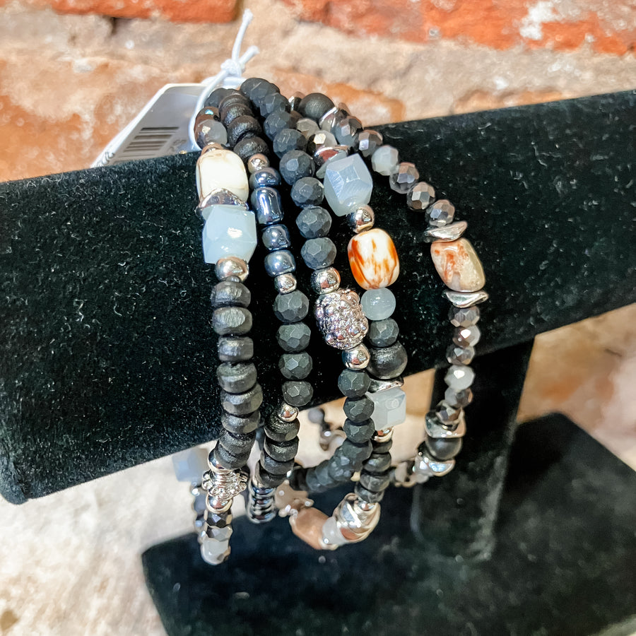 Stacked Beaded Bracelet