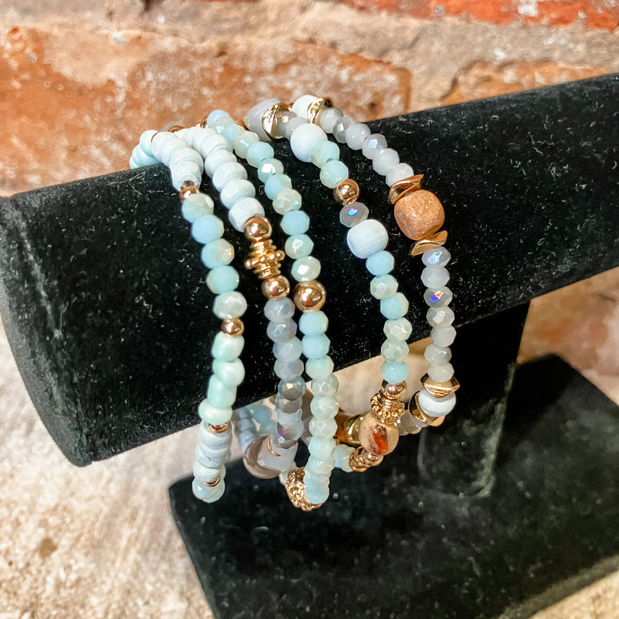 Stacked Beaded Bracelet