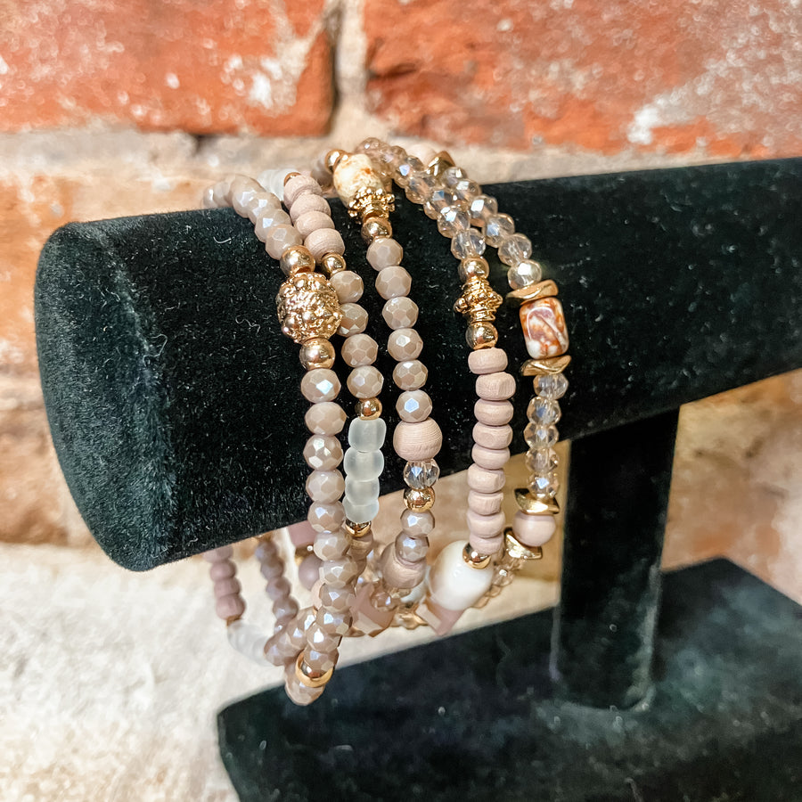 Stacked Beaded Bracelet
