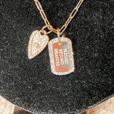 Gold Paperclip Chain Necklace Blessed Beyond Measure