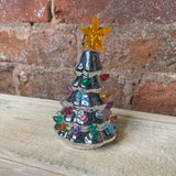 LED Silver Retro Light Up Tree 4.75”