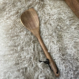 Acacia Wood Angled Spoon 12"