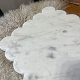 Scalloped Rectangular Marble Board 13"