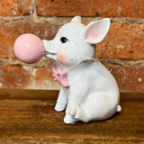 Resin Piglet Blowing Bubble 5.5"
