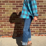 Vervet High Rise Single Cuff Ankle Straight Jeans