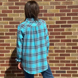 Oversized Plaid Button Down Shirt