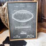 Vintage Football Print Sign