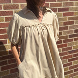 Short Sleeve Ruffle Bottom Dress